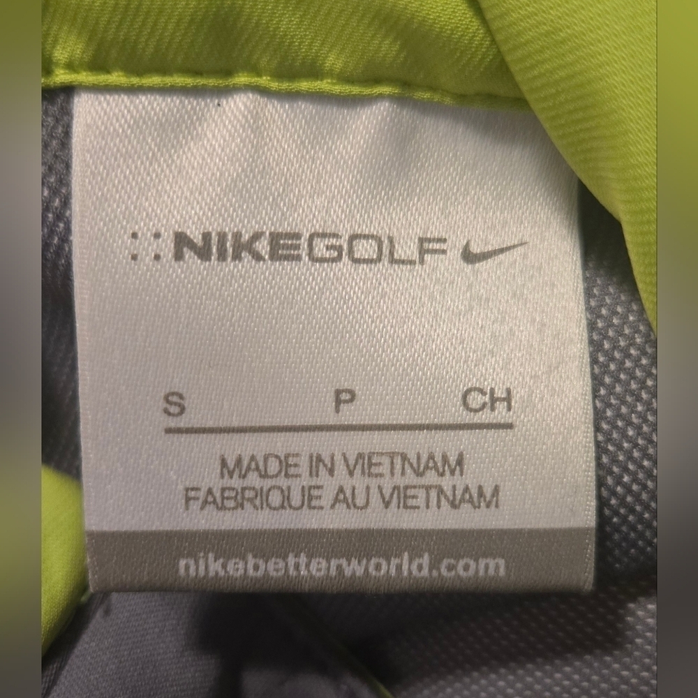 Nike Golf Lightweight Hooded Jacket Womens Small Lime Green Gray - Picture 9 of 10